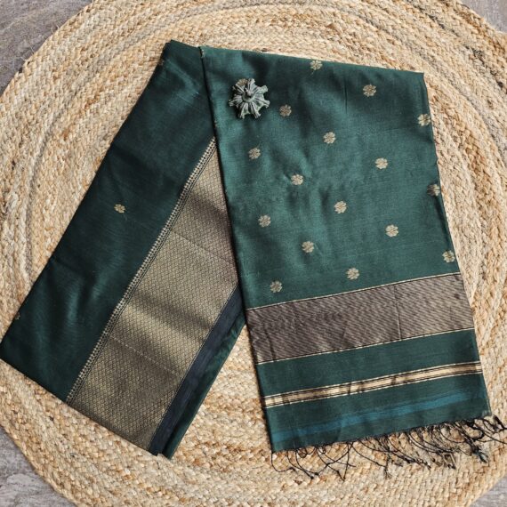 Maheshwari- Bottle Green