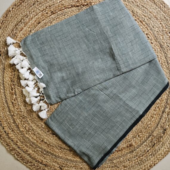 Mul Cotton Chequered - Grey