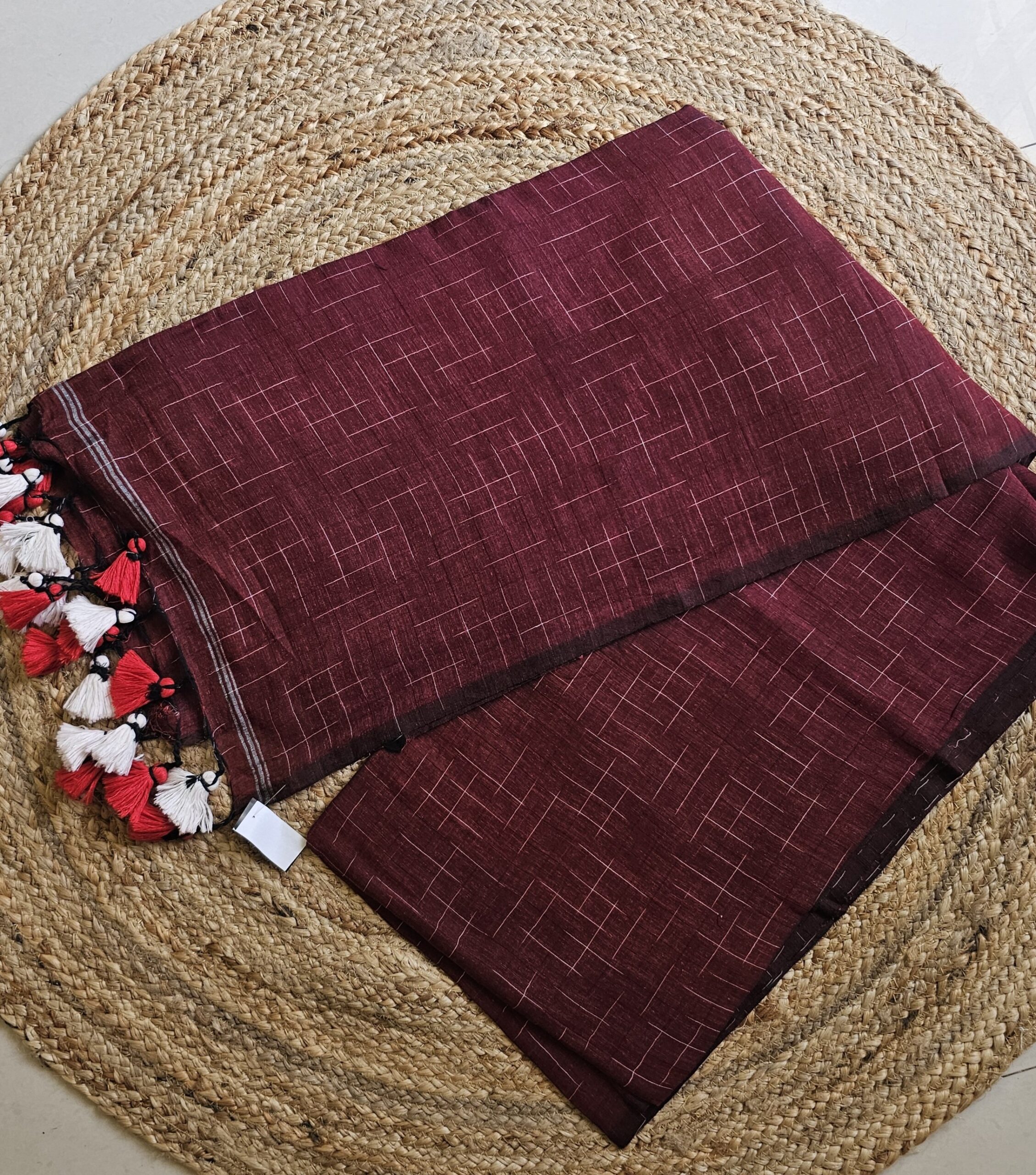 Mul Cotton Chequered - Berry