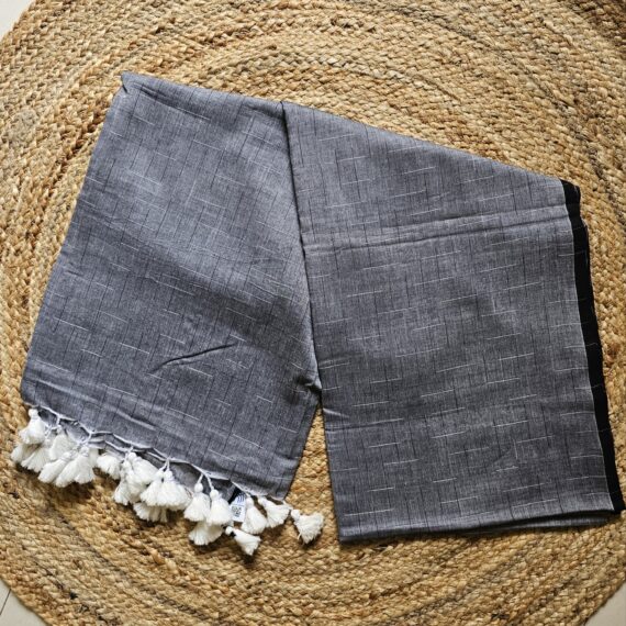 Mul Cotton Chequered - Deep Grey