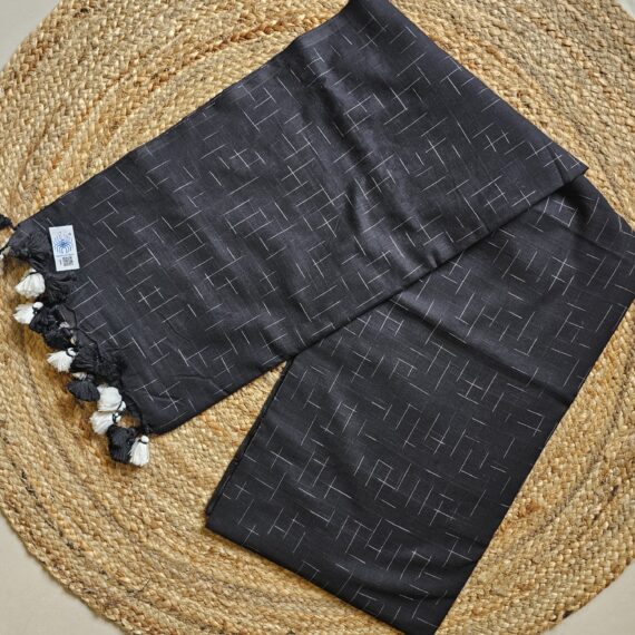 Mul Cotton Chequered - Black