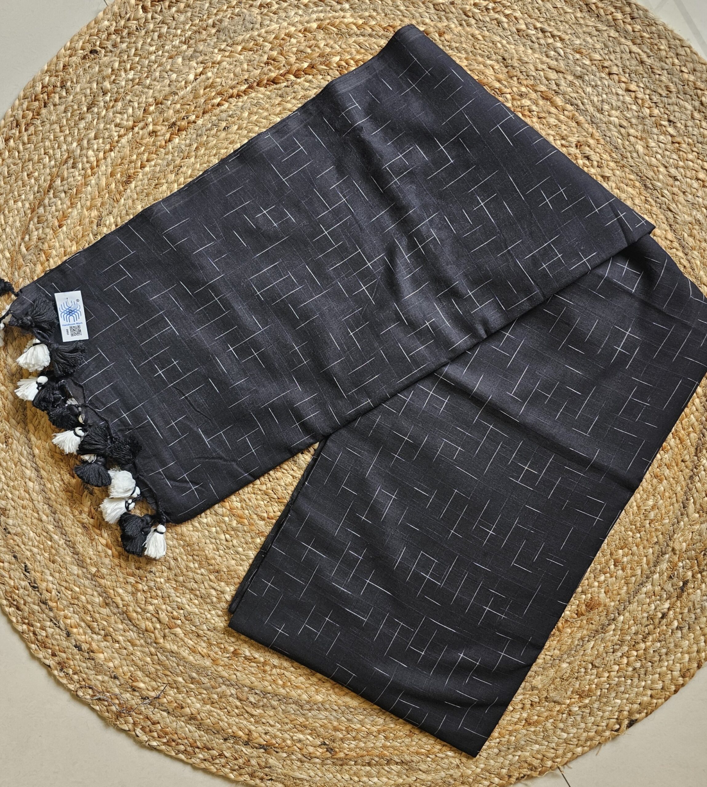 Mul Cotton Chequered - Black