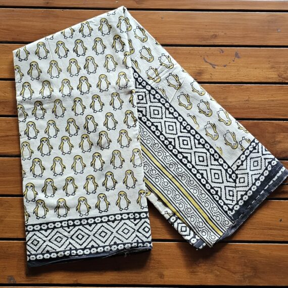 Penguin | Handblock Print Saree