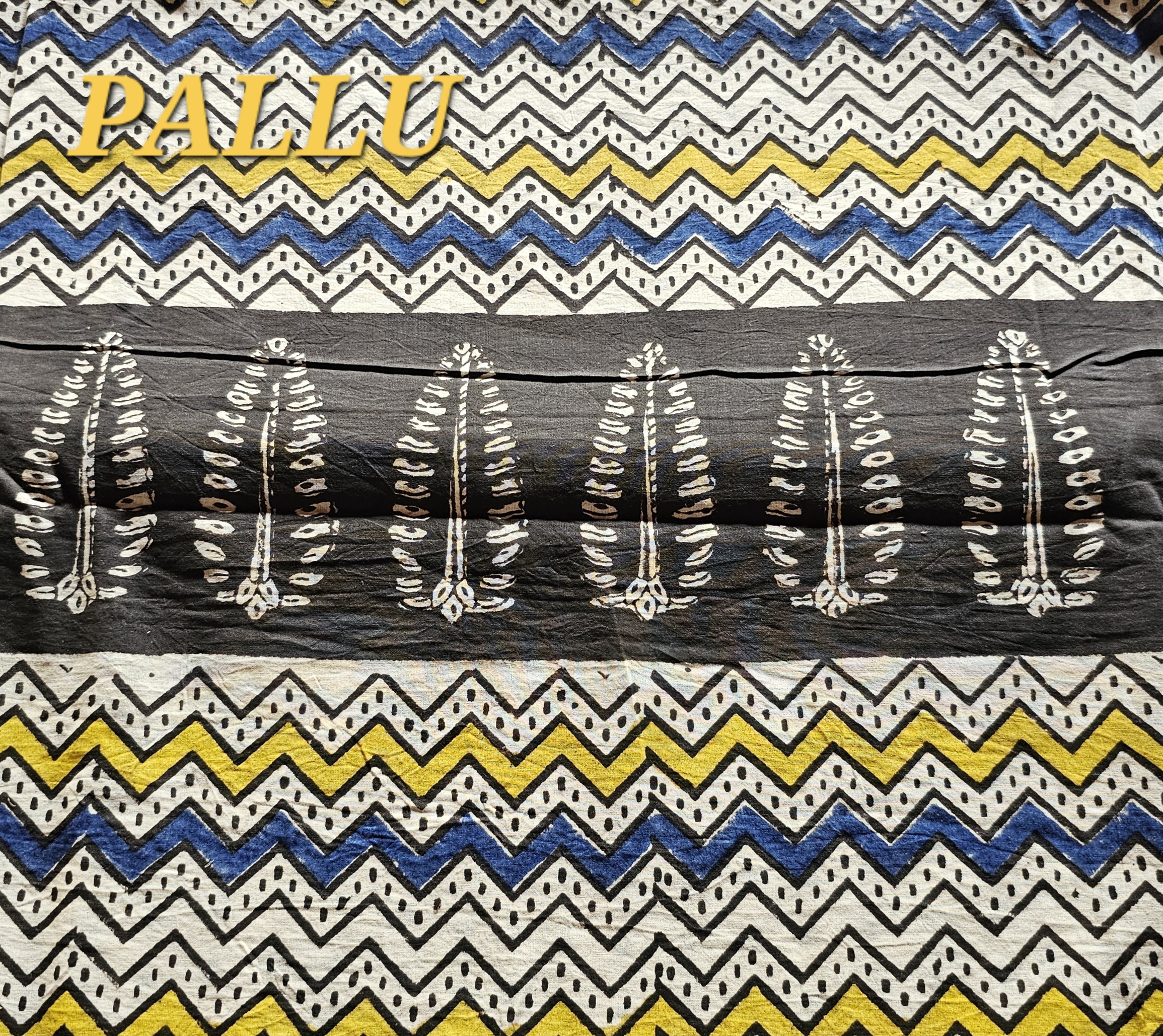 Gajpad | Bagru Handblock Print Saree - Image 2