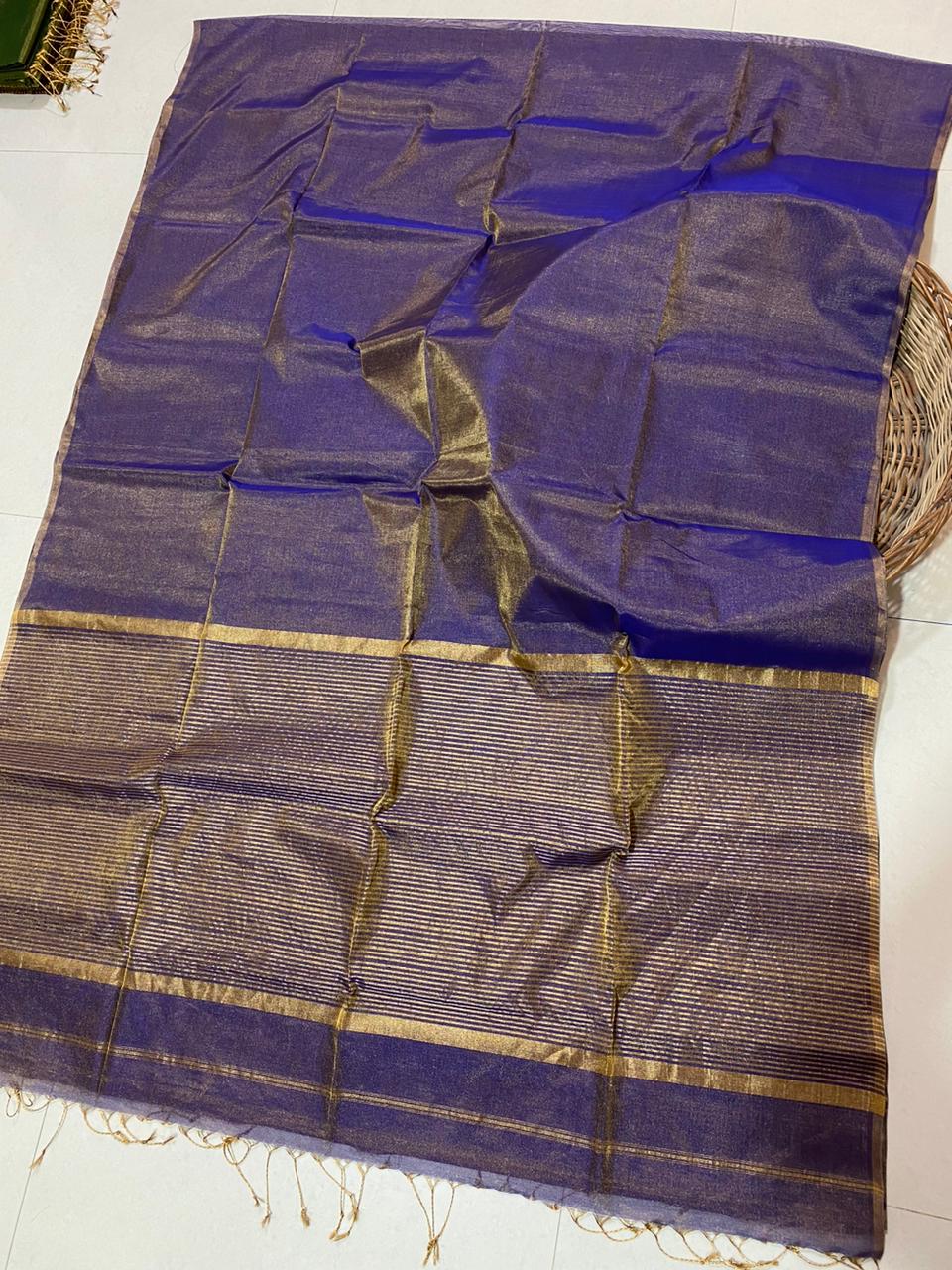 Nerale | Maheshwari Tissue Saree - Image 2