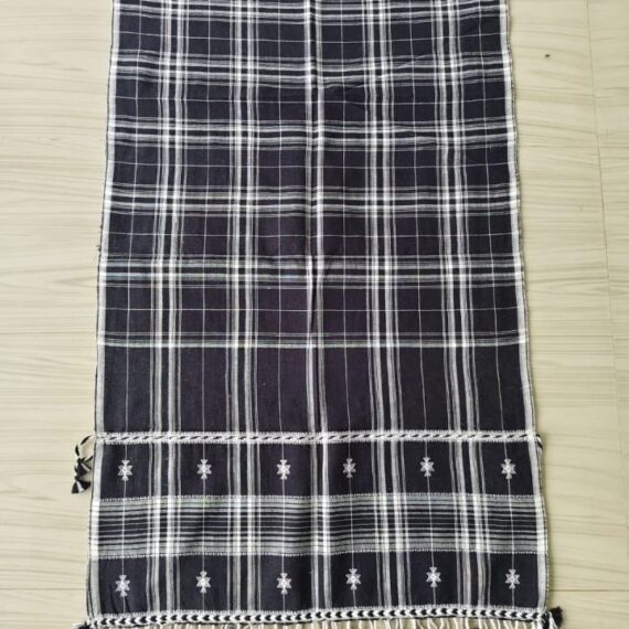 Checkmate | Bhujodi Kala Cotton Stole