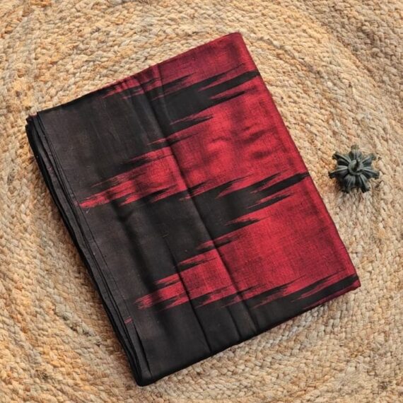 Aadya | Sambalpuri Ikat Temple Border Saree