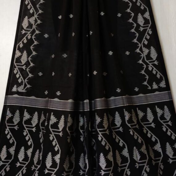 Shyama | Dhakai Needle Jamdani Saree