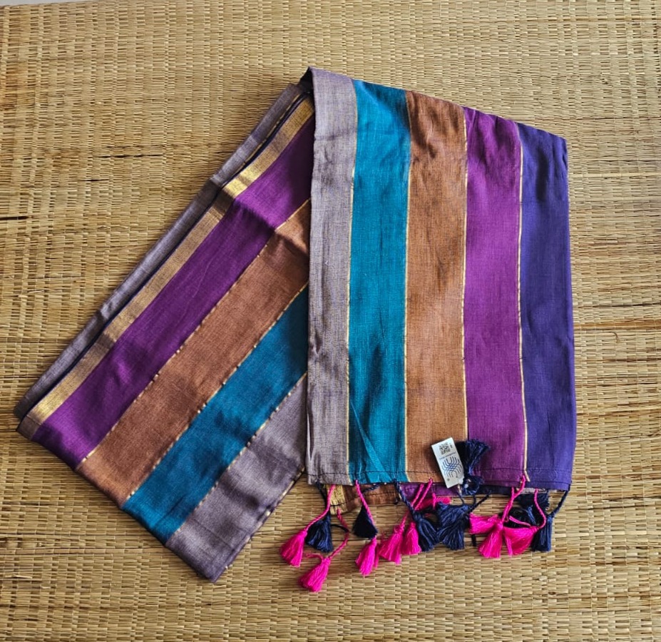 Neelambari | Handloom Bengal Cotton Saree