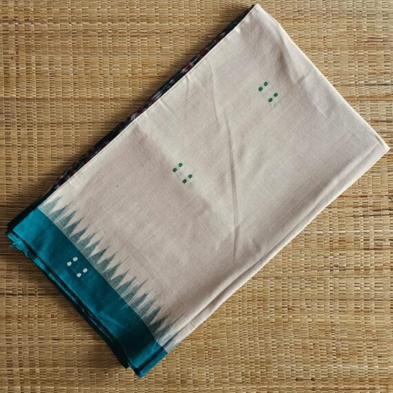 Sambalpuri Ikat | Beige n Green
