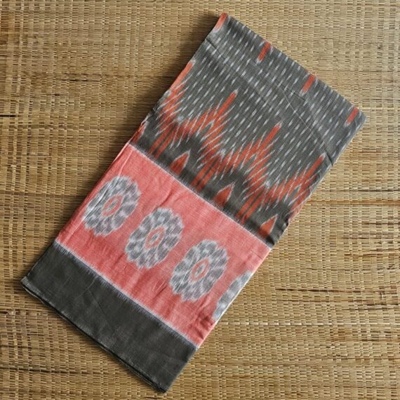Sambalpuri Ikat | Salmon n Grey