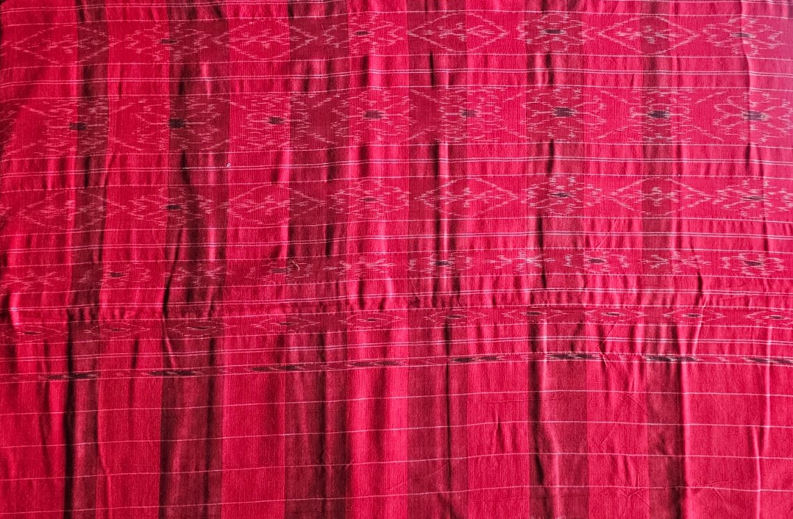 Sambalpuri Ikat | Red n White - Image 2